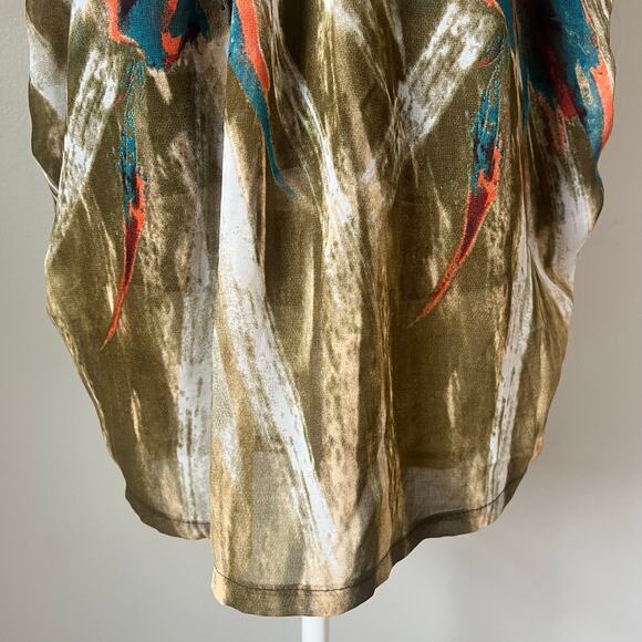 VTG Wet Seal Strapless Asymmetrical Flowy Tube Top Y2K Blouse Sz L Club no belt - Picture 3 of 10